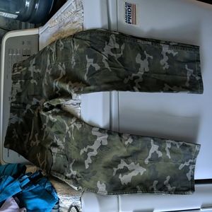 Green Camo pants size 32 waist 30 long